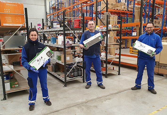 Staff at Dachser storage in Vitoria.
