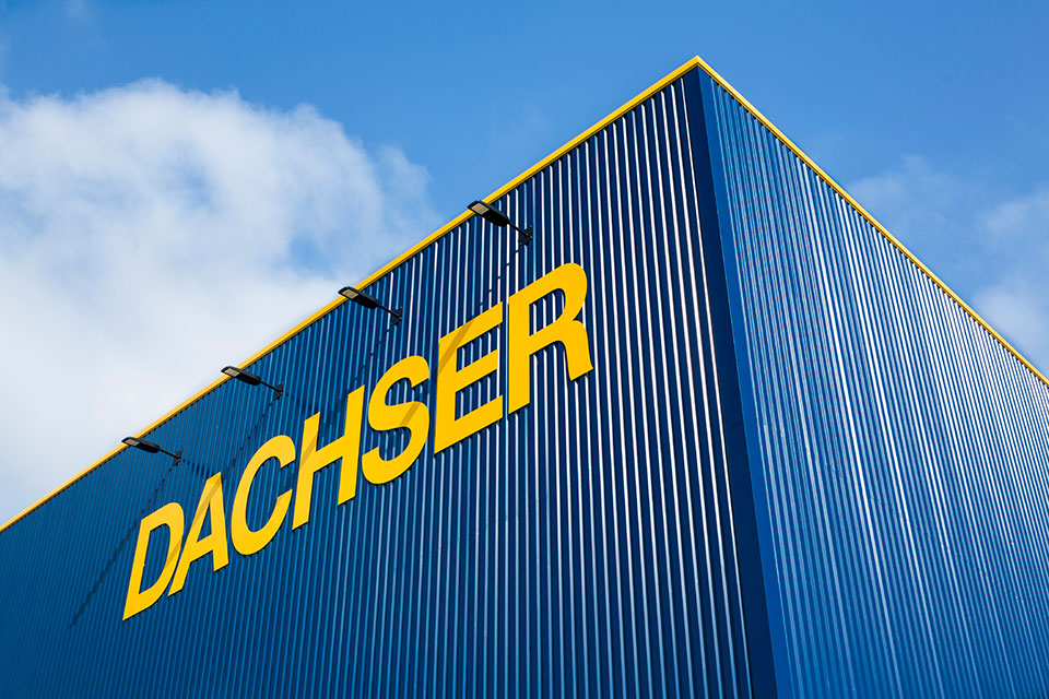 Dachser name on one of their buildings.