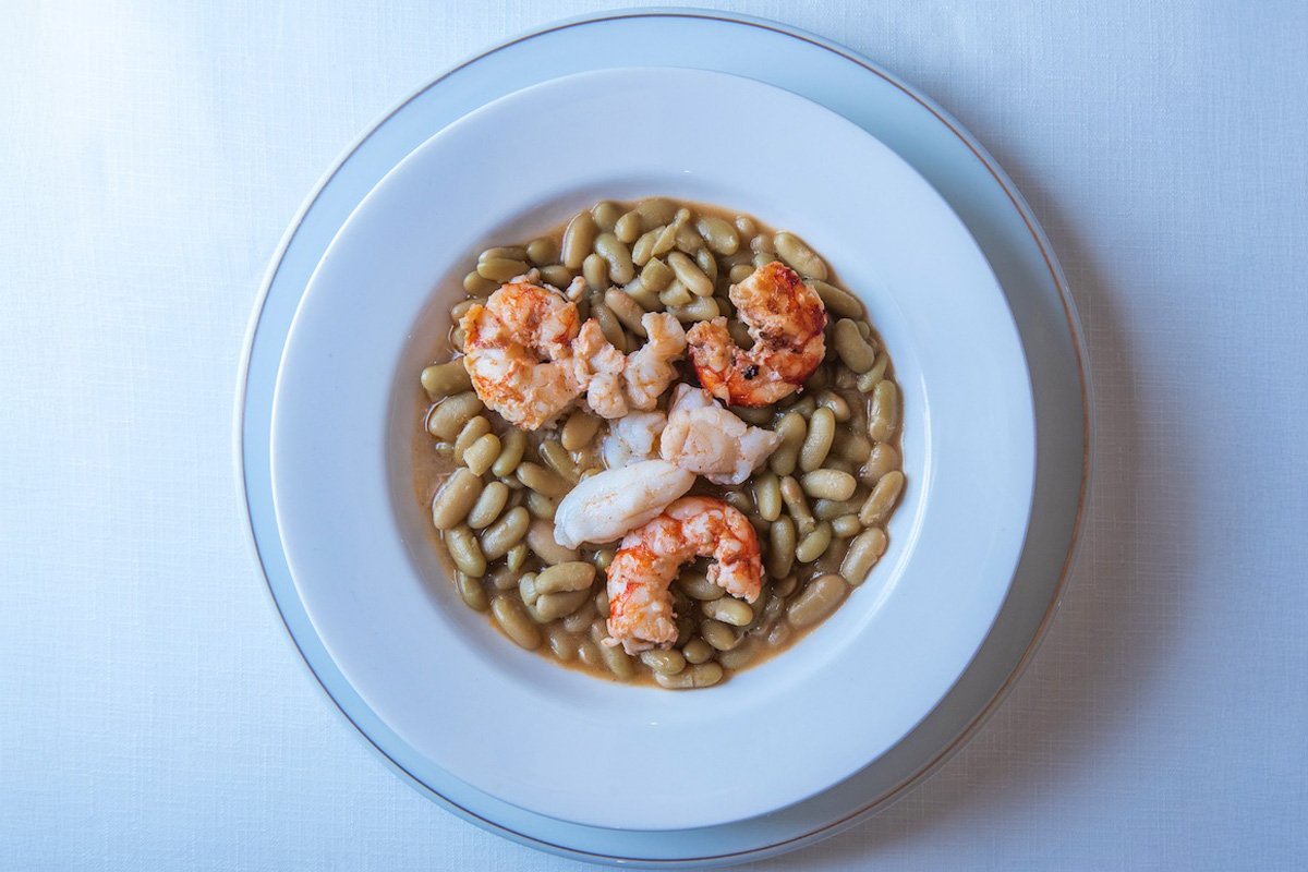 Verdinas dish, winner of the 1st edition of the Best Verdinas of Spain at the Yumay Avilés Cider House.