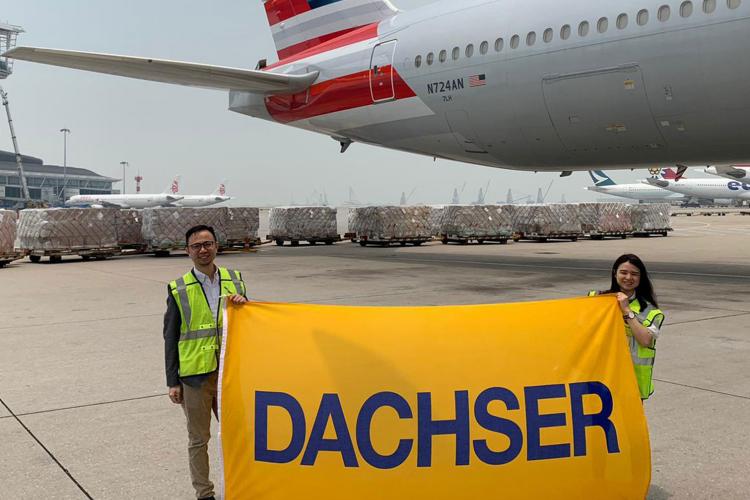 Dachser charter flight from Hong Kong to Los Angeles.