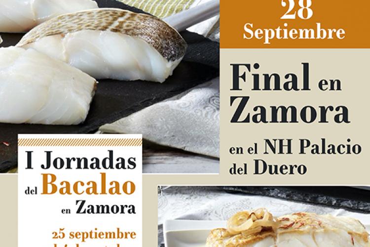 Cartel del concurso sobre el mejor bacalao de España.