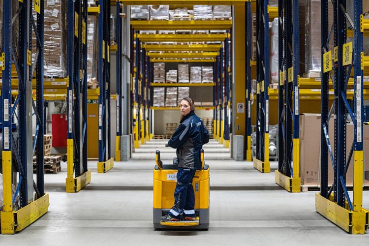 Dachser warehouse interior.