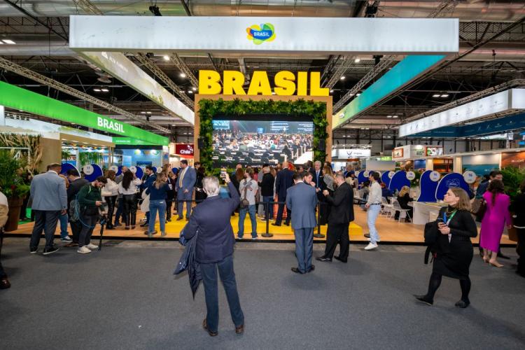 Vista general de la sección de Brasil en FITUR 2025.