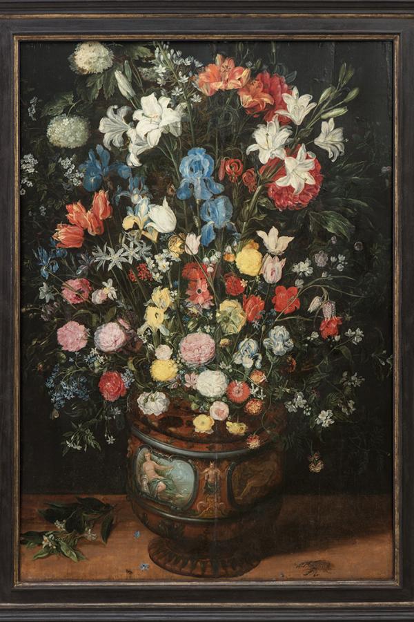 Cortesía: @fundacioncallia: Florero, Brueghel el viejo, Jan, 1600-1625.