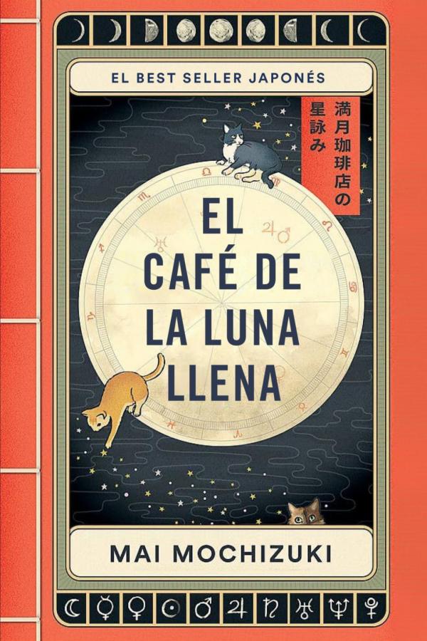 Portada del libro titulado el café de la luna llena